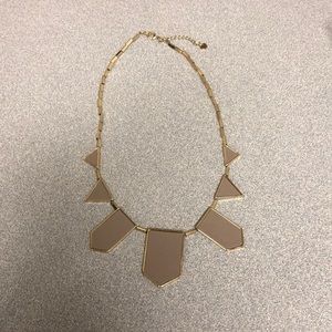 House of Harlow 1960 Gold & Gray Station Necklace